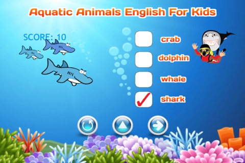 Aquatic Animals Vocabulary English For Kids screenshot 3