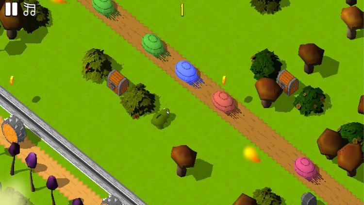 Froggy Crossing The Road Free Game : Jumping In Hazard Jungle Over Ostacles Yummy Coin Endless Game