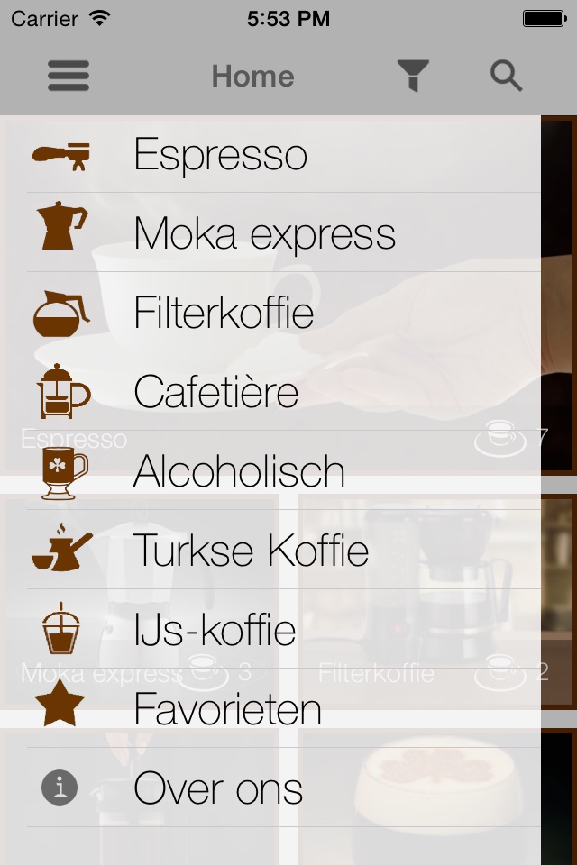 Koffie - Alle recepten van cappuccino tot macchiato screenshot 4