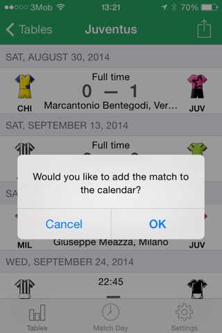 Scheduler - Italian Football Serie A 2016-2017 screenshot 3