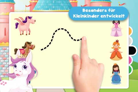 Free Kids Puzzle Teach me ponies for girls - Learn about pink ponies, cute fairies and princesses screenshot 2