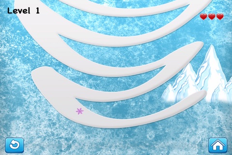 A Frozen Diamond Fall Escape - Snowflake Jewel Challenge FREE screenshot 2