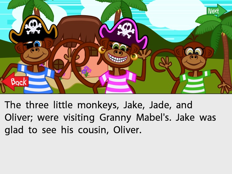 Touch2Read 3 Little Monkeys for iPad