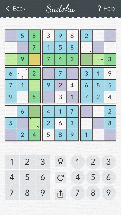 Sudoku 2 - japanese logic puzzle game with board of number squares screenshot-3