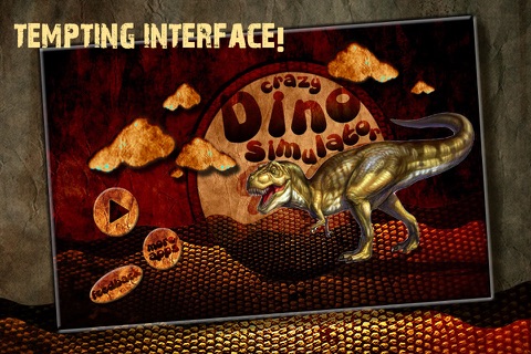 Crazy Dinosaur Simulator - Real tyrannosaurus roar and rampage 3D game for teens and kids screenshot 3