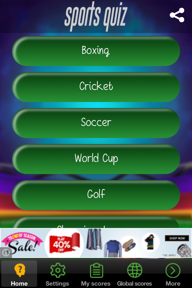 Sports Quiz - Challenging Sports Trivia screenshot 2