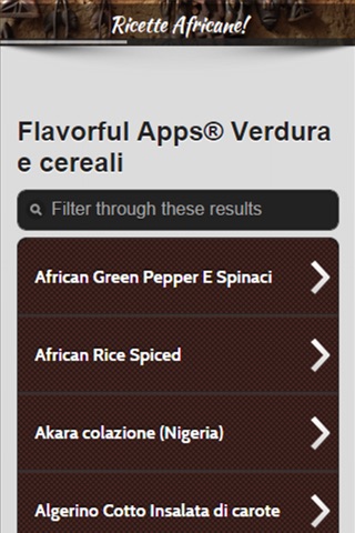 Africani Ricette screenshot 2