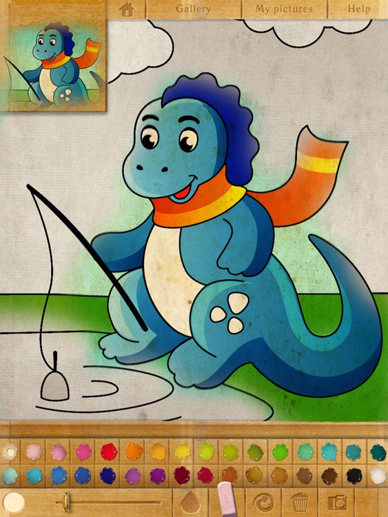 Coloring book. Dino baby. Lite