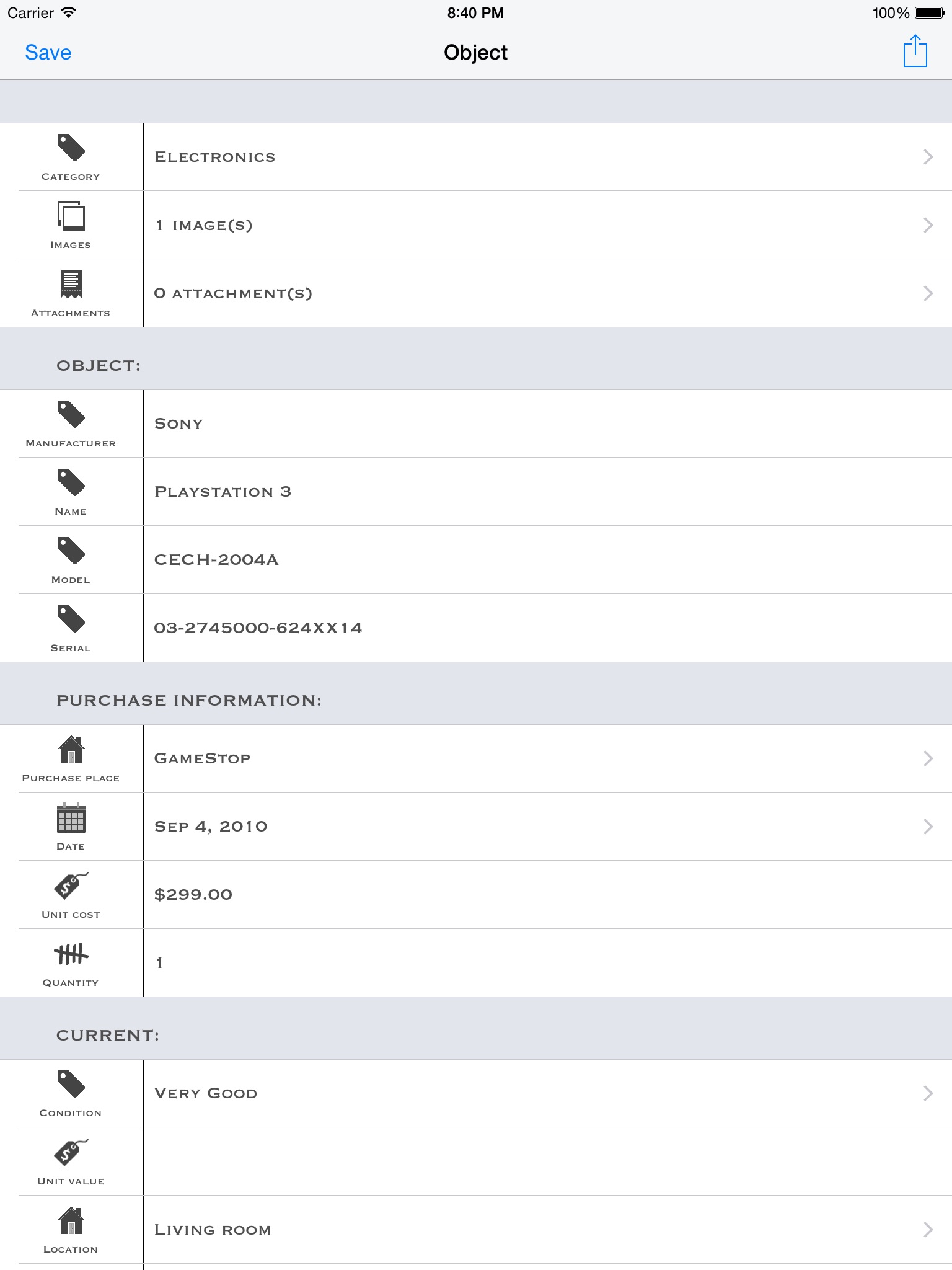 What I Own: Inventory Manager FREE screenshot 2