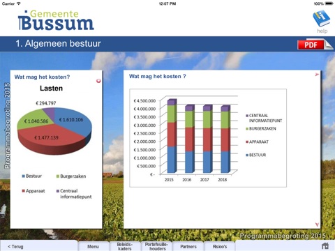 Begrotingsapp Gemeente Bussum 2015 screenshot 4
