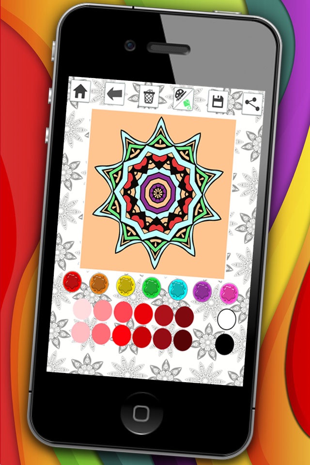 Mandalas coloring pages – Secret Garden colorfy game for adults screenshot 3