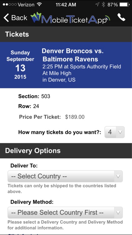 Mobile Ticket App - Sports screenshot-3