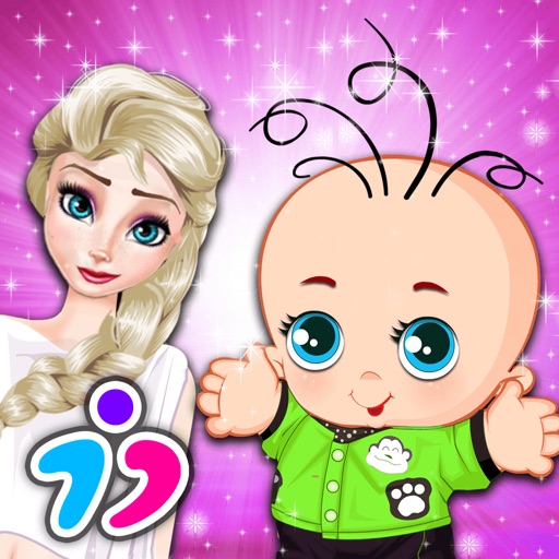 Cute New Born Baby Care Icon