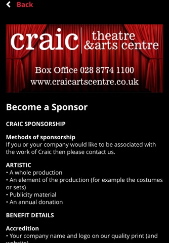 Craic Theatre & Arts Centre screenshot 2