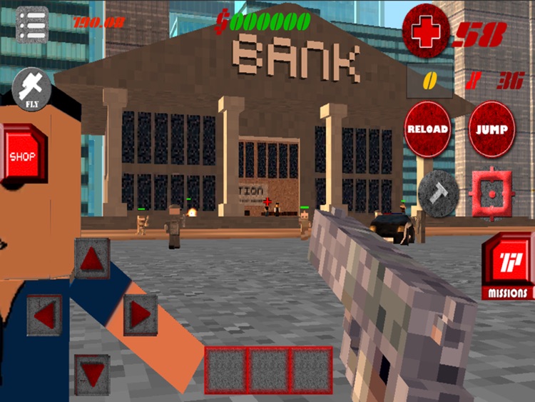 Blocks life Simulator City Gangs Survival Mini Game screenshot-4