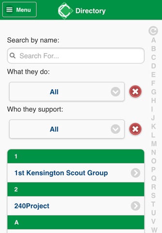 KCSC Voluntary Sector Search screenshot 3