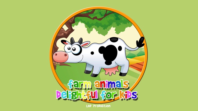 farm animals delightful for kids - no ads screenshot-0