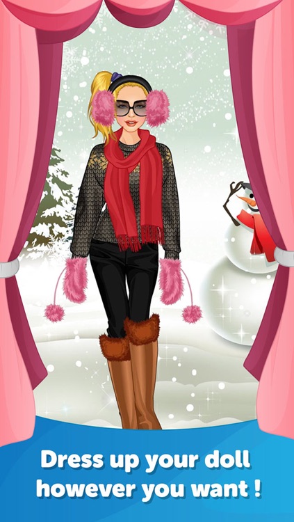 Winter Fashion Dress Up-Fun Doll Makeover Game