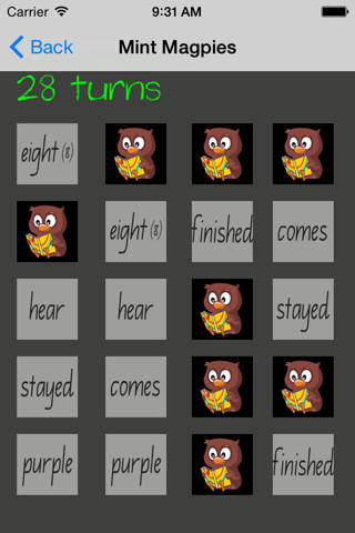 Sight Word Recall screenshot 2