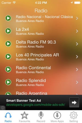 Buenos Aires Radio Recorder screenshot 2