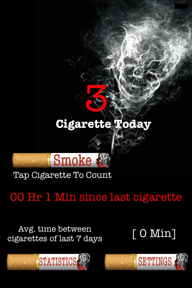 Cigarette Tracker App screenshot 2