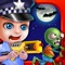 Crazy Policeman Hero - Zombie Rescue