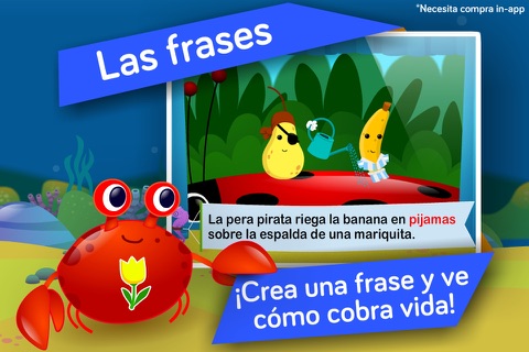 ¡Vocabulario y gramática! Juegos educativos de frases para niños en kinder y preescolar por Aprendes Con screenshot 3