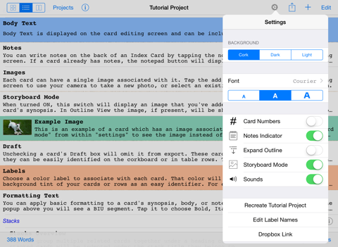 Index Card - Corkboard Writing screenshot 3