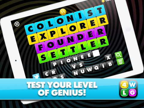 Four Word Link Game: Genius Edition HD screenshot 3