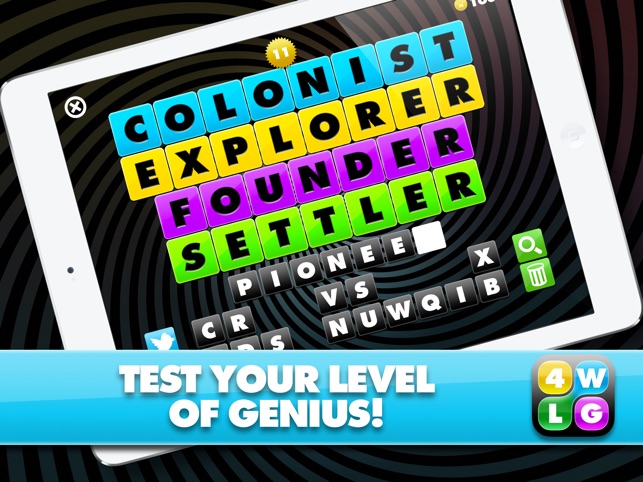 Four Word Link Game: Genius Edition HD(圖3)-速報App