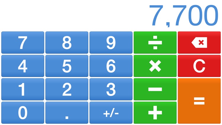 Big Digits HD Calculator with Large Buttons