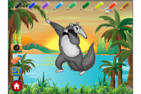 Preschool animals Jungle Shape and color puzzles for toddlers and kids - Learning educational games to teach alphabet and letters songs, macthing and memory - Macaw Moon screenshot 4