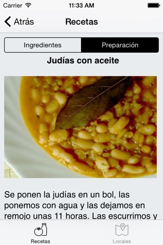 Cuban Recipes Beans & Restaurants screenshot 2