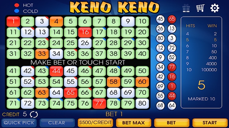 KENO Casino Free