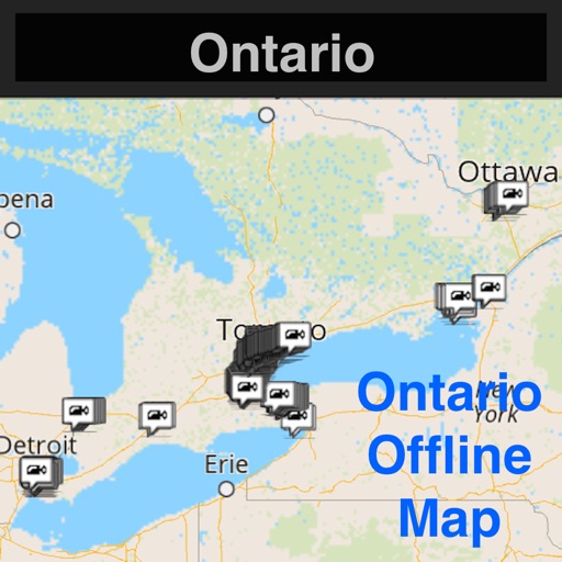 Ontario/Toronto Offline Map & Navigation & POI & Travel Guide & Wikipedia with Traffic Cameras Pro