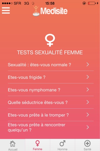 Medisite Tests Sexualité screenshot 3