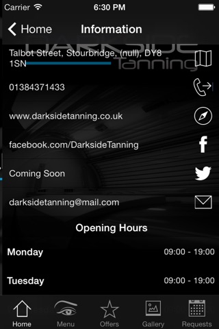 Darkside Tanning screenshot 3