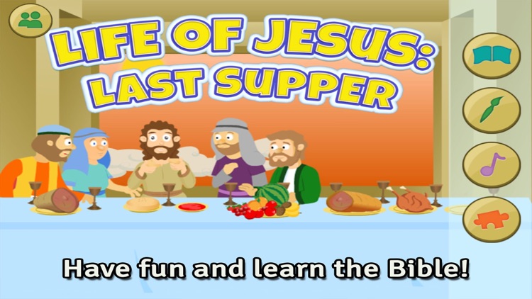 Life of Jesus: Last Supper - Bible Story, Coloring, Singing, and Puzzles for Kids