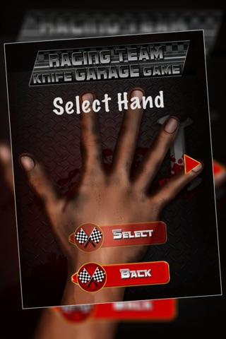 Racing Team Knife Garage Game : The Race across your finger - Free Edition screenshot 2
