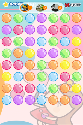 Bubbles Blaster Pop Mania - Amazing Colourful Dash Blitz Matching 3 Game Free Edition For Kids and Girls screenshot 4