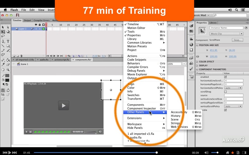 Course For Flash 103 - Audio, Scripting and Exporting thumbnail 2