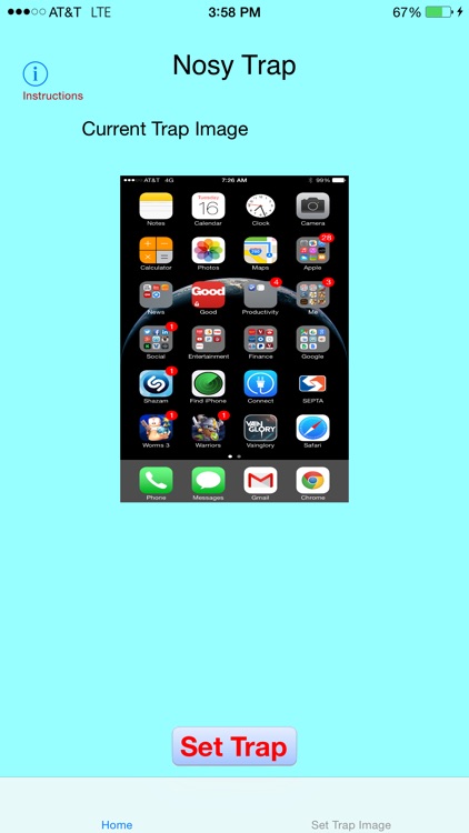 Nosy Trap, the anti snooping app