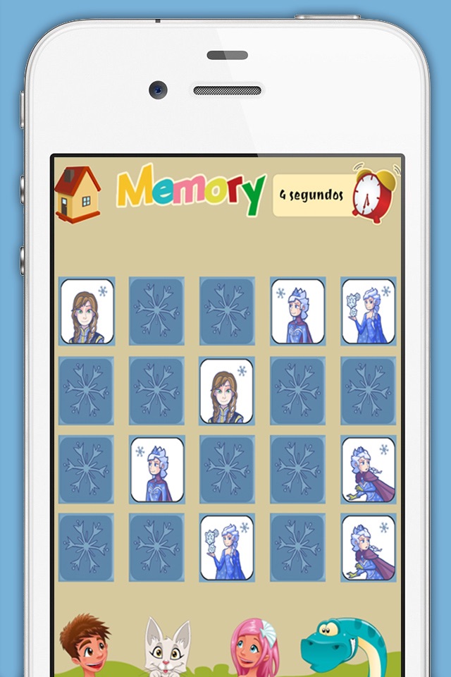 Memory game for girls: Ice Princess - learning game for girls screenshot 3