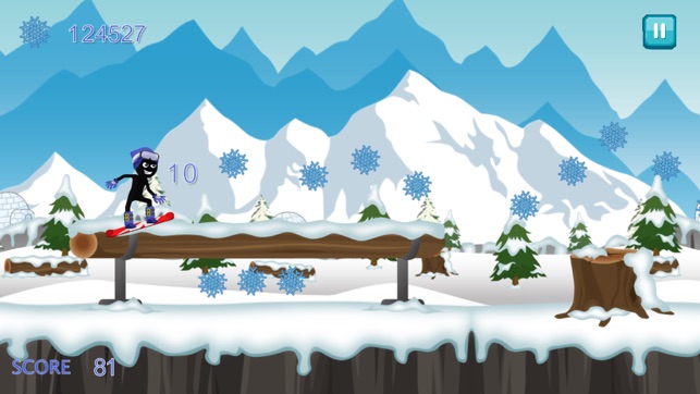 Stick-Man Pocket Snow-boarding Hero Game for Free(圖1)-速報App