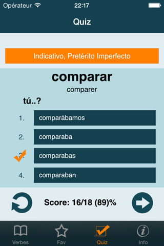 Spanish Verbs + screenshot 4