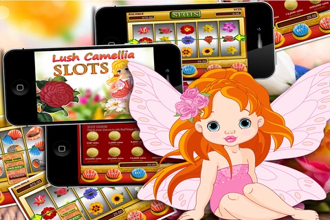 Lush Camellia Pro - Casino Slot Machine with Huge Flower Jackpot screenshot 2