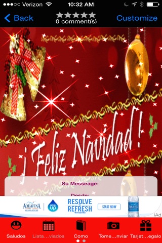 Saludos de Navidad Instant App screenshot 3