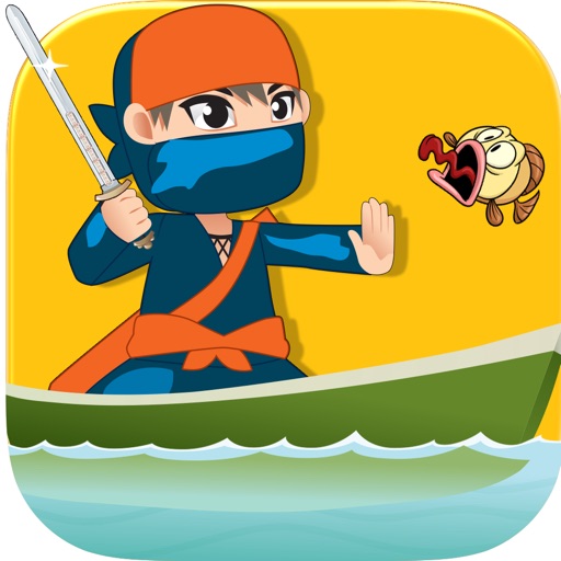 Crazy Ninja Fish Slasher Pro - best Ninja slash challenge game icon