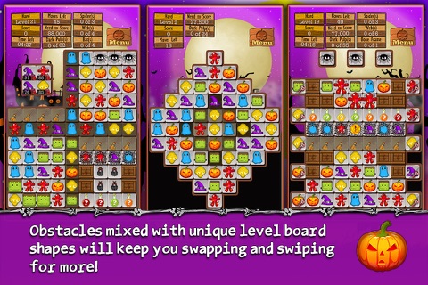 Halloween Drops - Match three puzzle screenshot 4