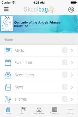 Our Lady of the Angels Primary Rouse Hill - Skoolbag screenshot 2